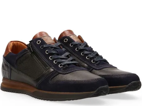 Veterschoenen<Australian - Wijdte H - Browning 15 1473 02 - Blauw - Uitneembaar voetbed