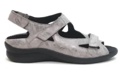 Sandalen<Durea Duera - Wijdte E - 7376 - Taupe - Uitneembaar voet bed
