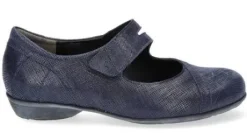 Bandschoenen<Durea - Wijdte E - 5737 9528 - Blauw - Uitneembaar voetbed