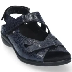 Sandalen<Durea - Wijdte E - 7258 0855 - Blauw - uitneembaar voetbed