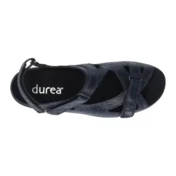 Sandalen<Durea - Wijdte E - 7258 0855 - Blauw - uitneembaar voetbed