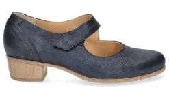 Bandschoenen<Durea - Wijdte E - 5679 8165 - Blauw - Uitneembaar voetbed