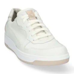 Veterschoenen<Durea - Wijdte E - 6275 0386 - Wit - Uitneembaar voetbed