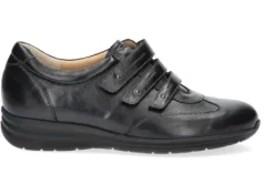 Klittenbandschoenen<Durea - Wijdte E - 6128 5027 - Zwart - Uitneembaar voetbed