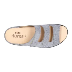 Slippers<Durea - Wijdte G - 7369 193 - Beige - Uitneembaar voetbed