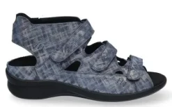 Sandalen<Durea - Wijdte G - 7272 185 - Blauw - Uitneembaar voetbed