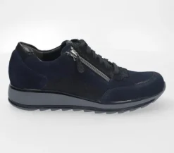 Veterschoenen<Durea - Wijdte G - 6263 1136 - blauw - Uitneembaar voetbed