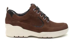 Veterschoenen<Durea - Wijdte G - 6232 8792 - Cognac - Uitneembaar voetbed