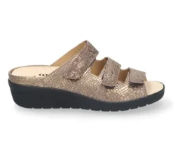 Slippers<Durea - Wijdte G - 7369 1423 - Goud - Uitneembaar voetbed