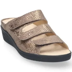 Slippers<Durea - Wijdte G - 7369 1423 - Goud - Uitneembaar voetbed