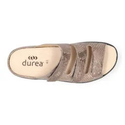 Slippers<Durea - Wijdte G - 7369 1423 - Goud - Uitneembaar voetbed