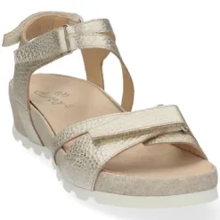 Sandalen<Durea - Wijdte G - 7421 1024 - Goud - Uitneembaar voetbed