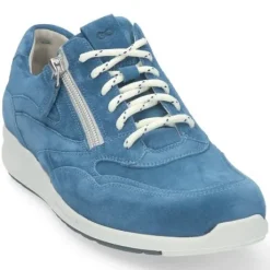 Veterschoenen<Durea - Wijdte G - 6306 1412 - Jeans - Uitneembaar voetbed