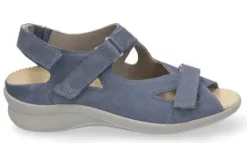 Sandalen<Durea - Wijdte G - 7376 191 - Jeans - Uitneembaar voetbed