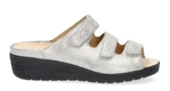 Slippers<Durea - Wijdte G - 7369 6683 - Licht grijs - Uitneembaar voetbed