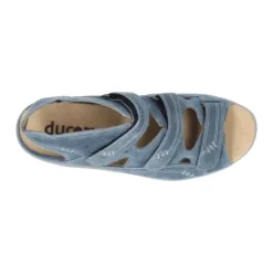 Sandalen<Durea - Wijdte G - 7272 - Blauw - Uitneembaar voetbed