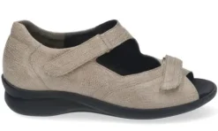 Sandalen<Durea - Wijdte G - 7395 - Taupe - Uitneembaar Voetbed