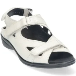 Sandalen<Durea - Wijdte G - 7258 - Wit - Uitneembaar Voetbed