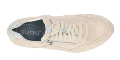 Veterschoenen<Durea - Wijdte G - Beige - 6263 - Uitneembaar Voetbed
