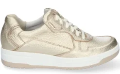 Veterschoenen<Durea - Wijdte G - Goud - 6275 - Uitneembaar Voetbed