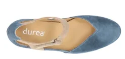 Bandschoenen<Durea - Wijdte H - 5752 0985 - Blauw - Uitneembaar voetbed