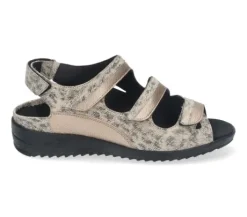 Sandalen<Durea - Wijdte H - 7426 1536 - Goud - Uitneembaar voetbed