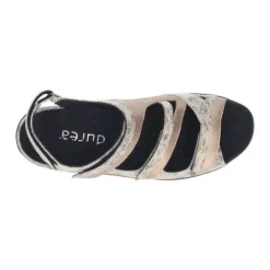 Sandalen<Durea - Wijdte H - 7426 1536 - Goud - Uitneembaar voetbed