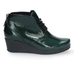 Boots<Durea - Wijdte H - 9803 1245 - Groen - Uitneembaar voetbed