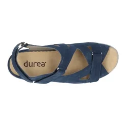 Sandalen<Durea - Wijdte H - 7376 0859 - Jeans - Uitneembaar voetbed