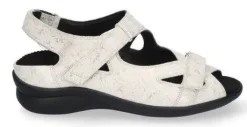 Sandalen<Durea - Wijdte H - 7376 194 - Licht beige - Uitneembaar voetbed