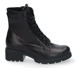 Boots<Durea - Wijdte H - 9785 0490 - Zwart - Uitneembaar voetbed