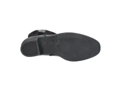 Boots<Durea - Wijdte H - 9788 0797 - Zwart met Groen - Uitneembaar voetbed