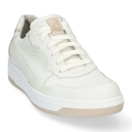 Veterschoenen<Durea - Wijdte H - Wit - 6275 - Uitneembaar Voetbed