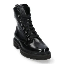 Boots<Durea - Wijdte H - Zwartlak - 9758 4086 - Uitneembaar voetbed