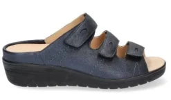 Slippers<Durea - Wijdte J - 7369 8165 - Blauw - Uitneembaar voetbed