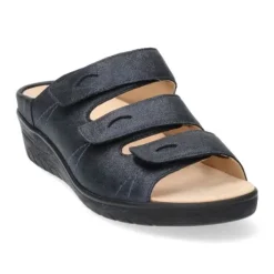 Slippers<Durea - Wijdte J - 7369 8165 - Blauw - Uitneembaar voetbed