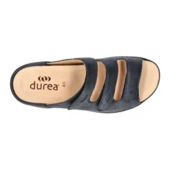 Slippers<Durea - Wijdte J - 7369 8165 - Blauw - Uitneembaar voetbed