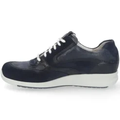 Veterschoenen<Durea - Wijdte K - 6306 1581 - Blauw - Uitneembaar voetbed