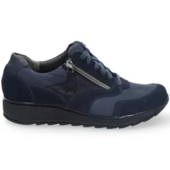 Veterschoenen<Durea - Wijdte K - 6279 1139 - Blauw - Uitneembaar voetbed