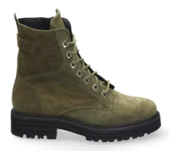 Boots<Durea - Wijdte K - 9758 0542 - Groen - Uitneembaar voetbed