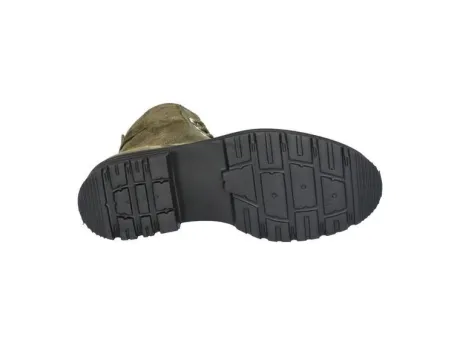 Boots<Durea - Wijdte K - 9758 0542 - Groen - Uitneembaar voetbed