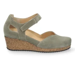 Bandschoenen<Durea - Wijdte K - 5752 1029 - Groen - Uitneembaar voetbed