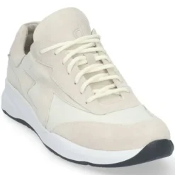 Veterschoenen<Durea - Wijdte K - 6305 1614 - Offwhite - Uitneembaar voetbed