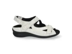 Sandalen<Durea - Wijdte K - 7376 190 - Wit - Uitneembaar voetbed