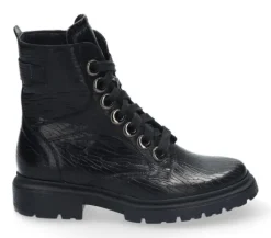Boots<Durea - Wijdte K - 9809 758 - Zwart - Uitneembaar voetbed