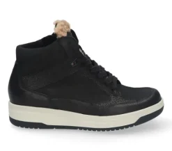 Boots<Durea - Wijdte K - 9781 0751 - Zwart - Uitneembaar voetbed