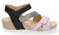 Sandalen<Durea - Wijdte K - 7405 291 - Zwart - Uitneembaar voetbed