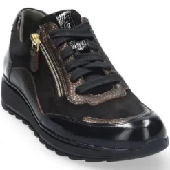 Veterschoenen<Durea - Wijdte K - 6263 1299 - Zwart - Uitneembaar voetbed