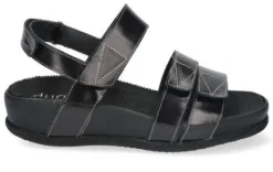 Sandalen<Durea - Wijdte K - 7416 490 - Zwart - Uitneembaar voetbed