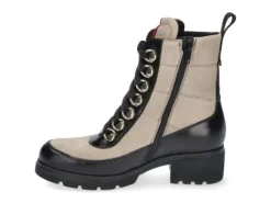 Boots<Durea - Wijdte K - 9788 0789 - Zwart/Beige - Uitneembaar voetbed
